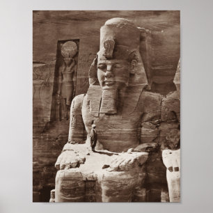 Farao Ramses II - Egyptische architectuur - 1856 Poster