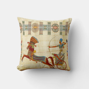 Farao Ramses II Paarden Papyrus Kussen