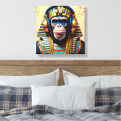 FARAÓ TUT-CHIMPANSEE 2 CANVAS AFDRUK (Insitu (Slaapkamer))