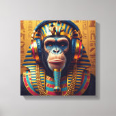 FARAÓ TUT-CHIMPANSEE 3 CANVAS AFDRUK (Voorkant)