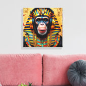 FARAÓ TUT-CHIMPANSEE CANVAS AFDRUK (Insitu (Woonkamer))