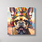 FARAÓ TUT-FRANSCHE BULDOG 3 CANVAS AFDRUK (Voorkant)