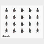 Farao Zwarte Kat Folk Art Sticker (Vel)