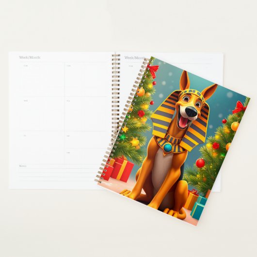 🎁Faraoh Hond Kerst Planner Kerstcadeau (Display)