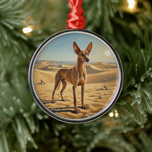 Faraohond Metalen Ornament (Boom)