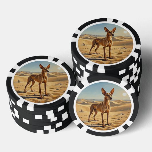 Faraohond Poker Chips (Opstapeling)