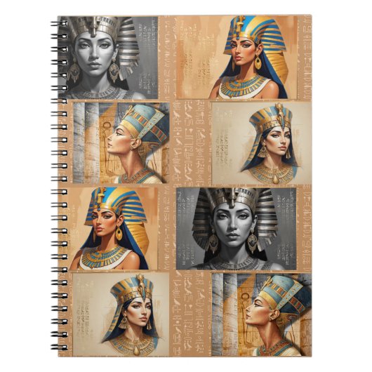 Faraonische Koninginnen – Egyptische Elegantie Notitieboek (Voorkant)