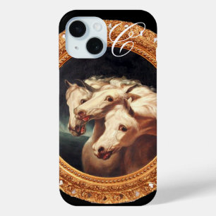 Farao's Chariot Horses Monogram iPhone 15 Case
