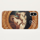 Farao's Chariot Horses Monogram Case-Mate iPhone Case (Achterkant (horizontaal))