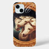 Farao's Chariot Horses Monogram Case-Mate iPhone Case (Achterkant)