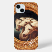 Farao's Chariot Horses Monogram Case-Mate iPhone Case (Achterkant)