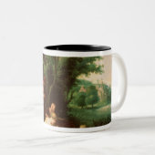 Farao's dochter die Moses ontdekt Tweekleurige Koffiemok (Voorkant rechts)