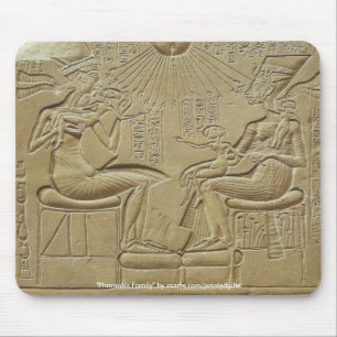 Farao's familie Oude Egyptische kunst Mousepad Muismat