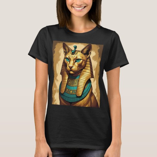Farao's kat Oude Egyptenaar T-shirt (Voorkant)