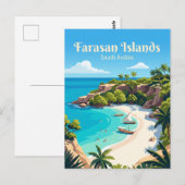 Farasan-eilanden Saoedi-Arabië Briefkaart (Voorkant / Achterkant)