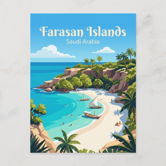 Farasan-eilanden Saoedi-Arabië Briefkaart (Voorkant)