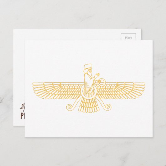 Faravahar Briefkaart (Voorkant / Achterkant)