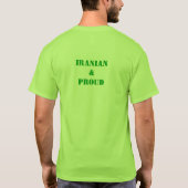 Faravahar, FREE IRAN T-shirt (Achterkant)