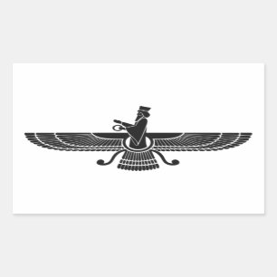 Faravahar Rechthoekige Sticker