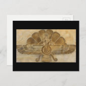 Faravahar-symbool Briefkaart (Voorkant / Achterkant)