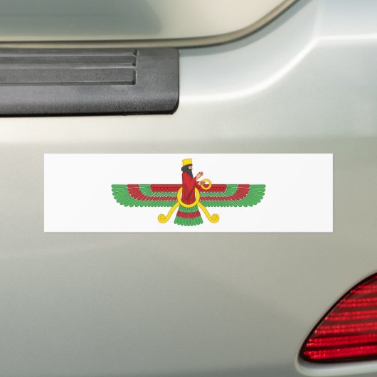 Faravahar-symbool Bumpersticker (Op auto)