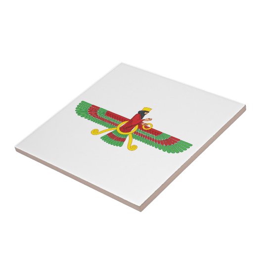 Faravahar-symbool Tegeltje (Zijkant)