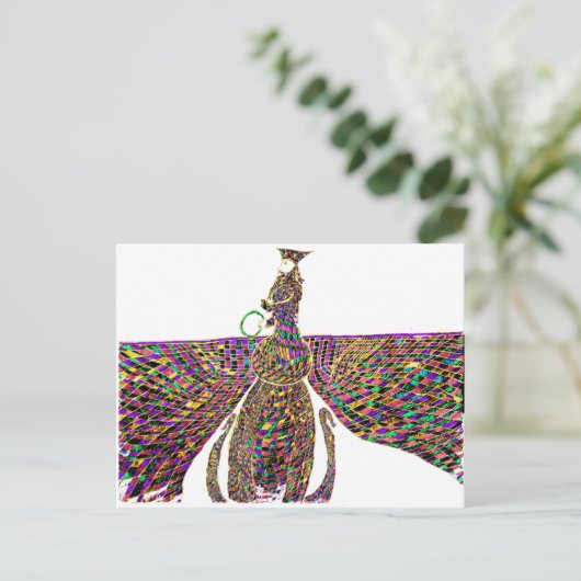 Faravir Psychedelic Briefkaart (Staand voorkant)