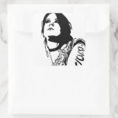 Faraway Stare Vierkante Sticker (Tas)