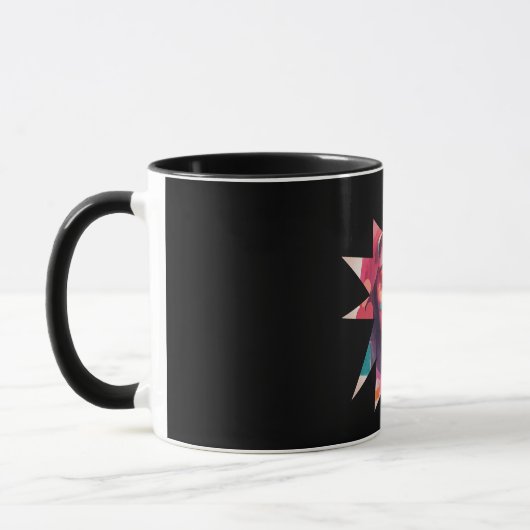 Farbenfrohe Frauenkunst Mehr als nur ein Tasse Mok (Links)