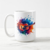 Farbenfrohe Gitarre Koffiemok (Links)