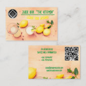 Farbenfrohe Saftbar Visitekaartje (Voorkant / Achterkant)