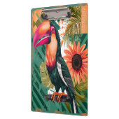 Farbenfroher Tukan im Dschungel Klembord (Links)