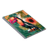 Farbenfroher Tukan im Dschungel Notitieboek (Rechterzijde)