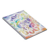 Farbenfrohes Mandala-Design Notitieboek (Rechterzijde)