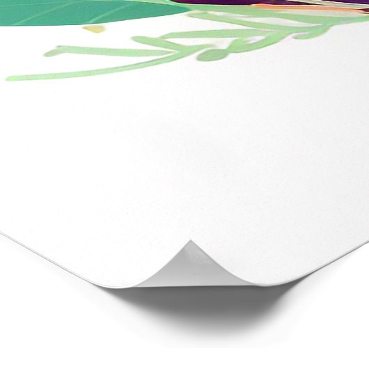 Farbenfrohes Vogelposter Kinderzimmerposter, cute Poster (Hoek)