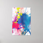 Farbkleckse. Malerei Canvas Afdruk (Voorkant)