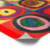 Farbstudies Quadrate - kleurrijke kunst Poster (Hoek)