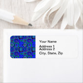 Farbstudies Quadrate Squares Blue Circles Etiket (Insitu)