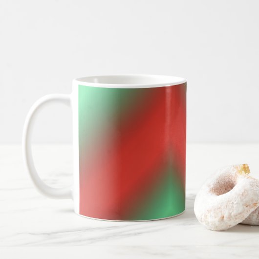 Farbverlauf colored bunt Kaffe bunte Kaffeetasse Koffiemok (Met donut)
