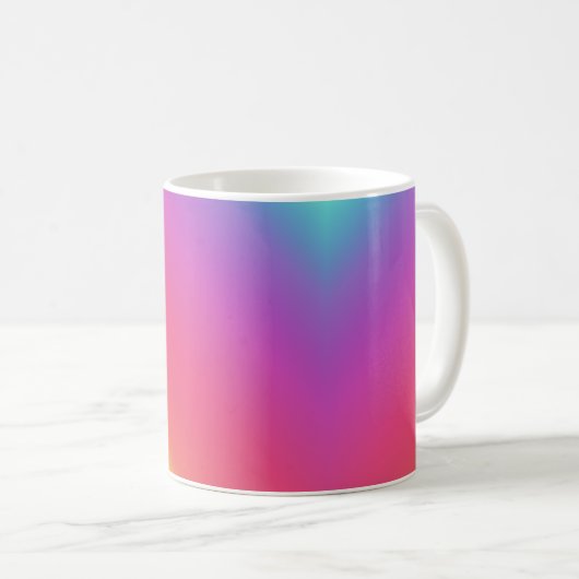 Farbverlauf colored bunt Kaffe bunte Kaffeetasse Koffiemok (Voorkant rechts)