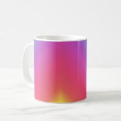 Farbverlauf colored bunt Kaffe bunte Kaffeetasse Koffiemok (Voorkant links)