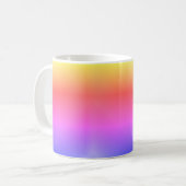 Farbverlauf colored bunt Kaffe bunte Kaffeetasse Koffiemok (Voorkant links)