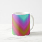 Farbverlauf colored bunt Kaffe bunte Kaffeetasse Koffiemok (Voorkant rechts)