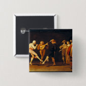 Farce Actors Dancing Vierkante Button 5,1 Cm (Voorkant /achterkant)