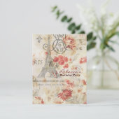 Farele eiffel tower Paris Kaart (Staand voorkant)