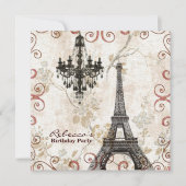 Farele eiffel tower Paris Kaart (Voorkant)