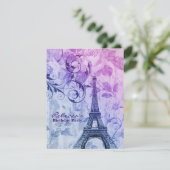 Farele eiffel tower Paris Kaart (Staand voorkant)