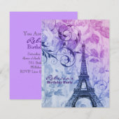 Farele eiffel tower Paris Kaart (Voorkant / Achterkant)