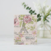 Farele eiffel tower Paris Kaart (Staand voorkant)