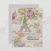 Farele eiffel tower Paris Kaart (Voorkant / Achterkant)